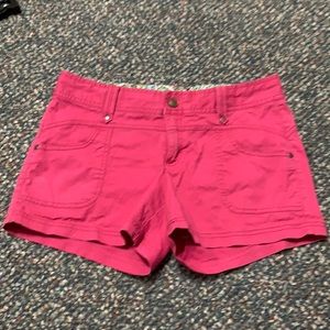 Hot pink shorts
